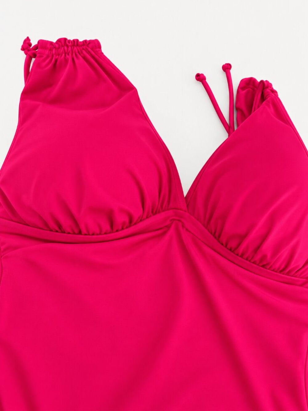 Swimsuits For All Size 24 Hot Pink Ruched One Piece Swimsuit NWOT Plus - Picture 5 of 8